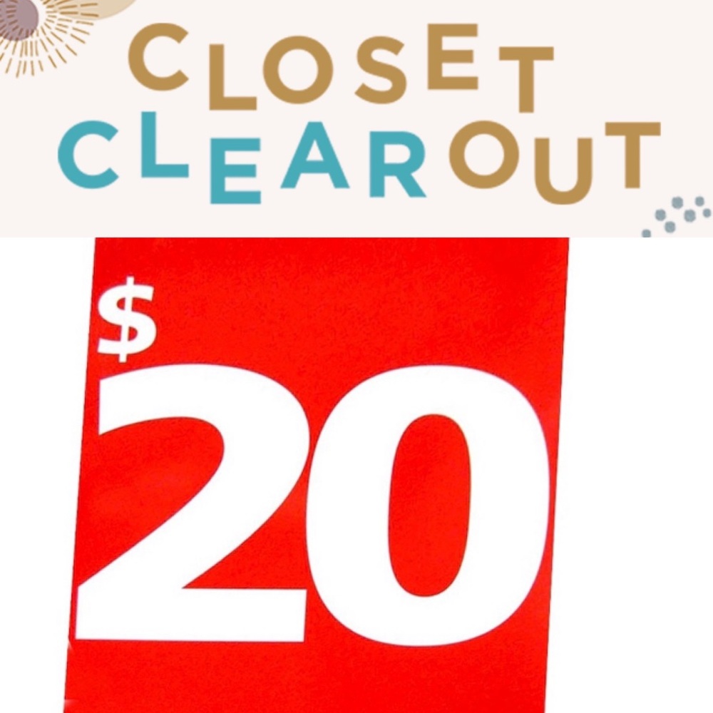 ALL ITEMS MARKED UNDER $40 are $20 or less.